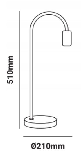 Lampe de table finna dimensions